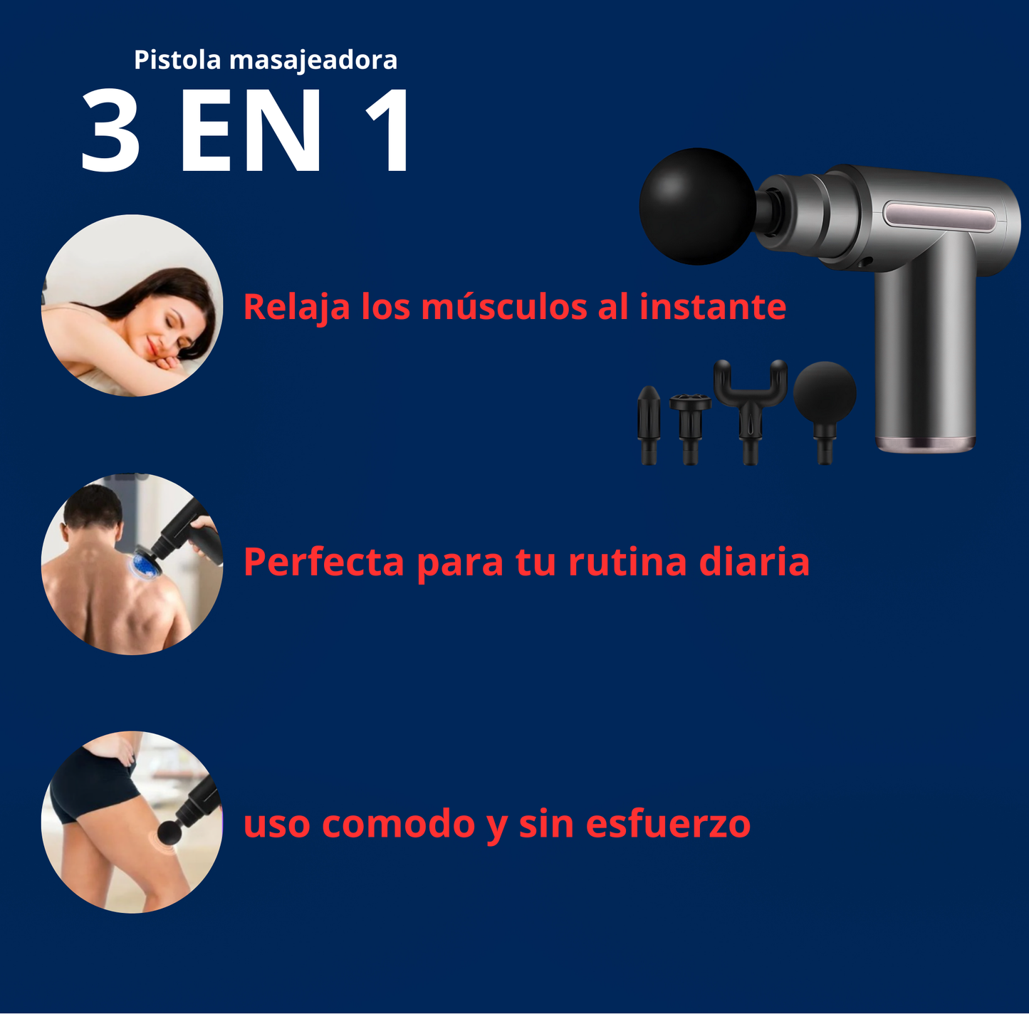 Pistola masajeadora mini